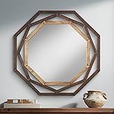 Uttermost Two-Tone Bronze 32" Openwork Octagonal Wall Mirror