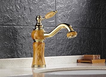 Facai168 European Style Bathroom Imitation Jade Paint Faucet 360