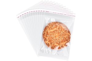 ZGORENDZ 320 Pcs Clear Cellophane Bags 4x6 Inches, Self Sealing Packaging Bags Clear Resealable Cellophane Bag for Packaging, Cookies, Gifts, Candy