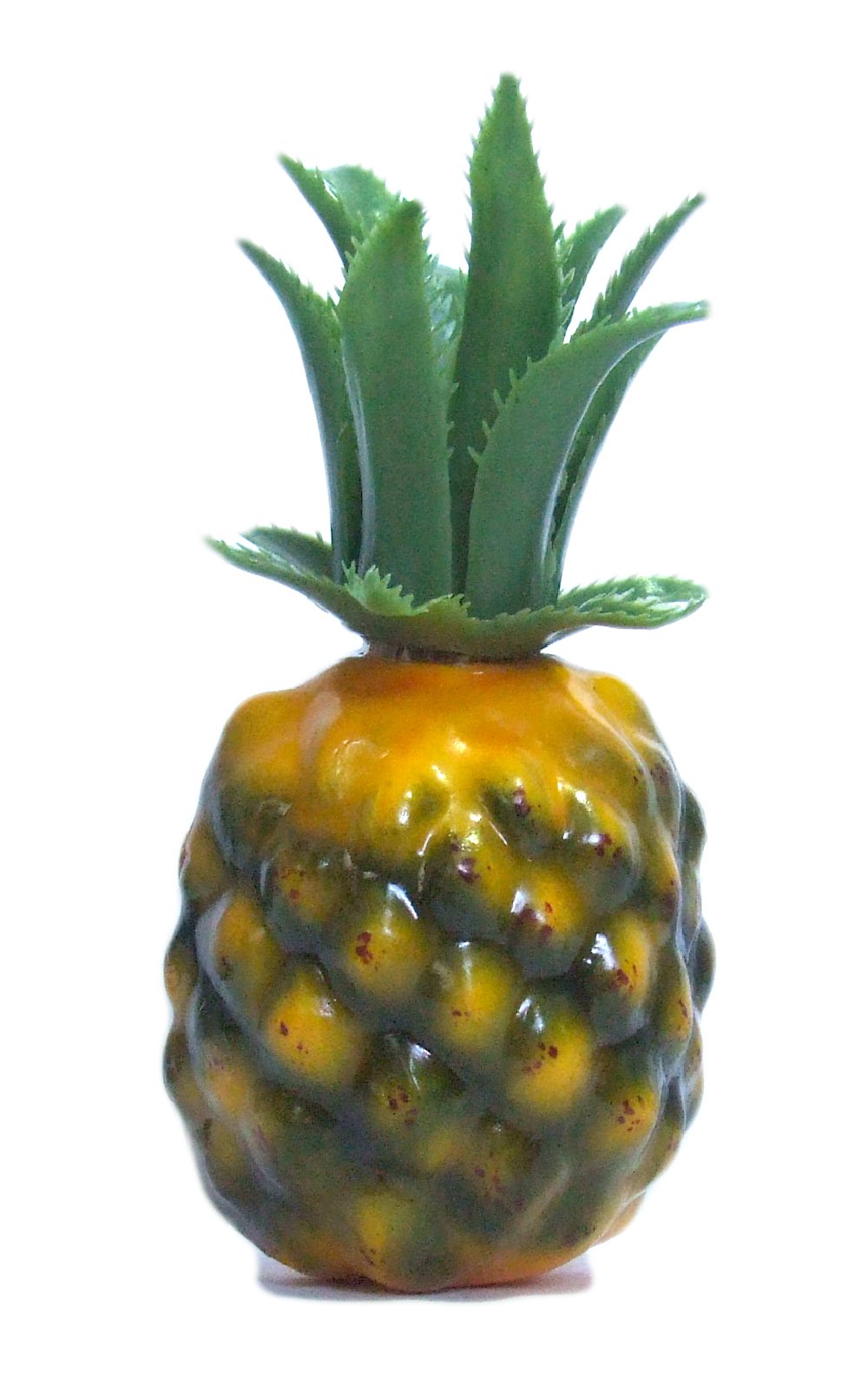 6pc Artificial Mini Pineapple Plastic Yellow Green Pineapples Fruit