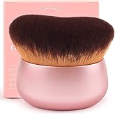 GloréBrochas 75MM Extra Large Self Tanner Kabuki Makeup Brush – Ultra Soft Dense Vegan Bristles for Body Makeup, Bronzer & Foundation–Applies Tanning Mousse, Lotion & Self Tanner–Rose Gold, Wet & Dry