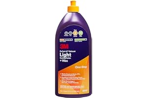 3M Perfect-It Gelcoat Light Cutting Polish + Wax, 36110, 1 Quart, One-Step Process, Removes Scratches and Swirls, Light Oxida