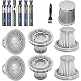 Feenynic 6pack Hepa Filters Replacement Compatible with Fanttik Car Vacuum V8 Series(Fanttik Slim V 8 Mate & V8 Apex Car Vac), Washable Filters Including 1pack Durable Steel Pre-filter