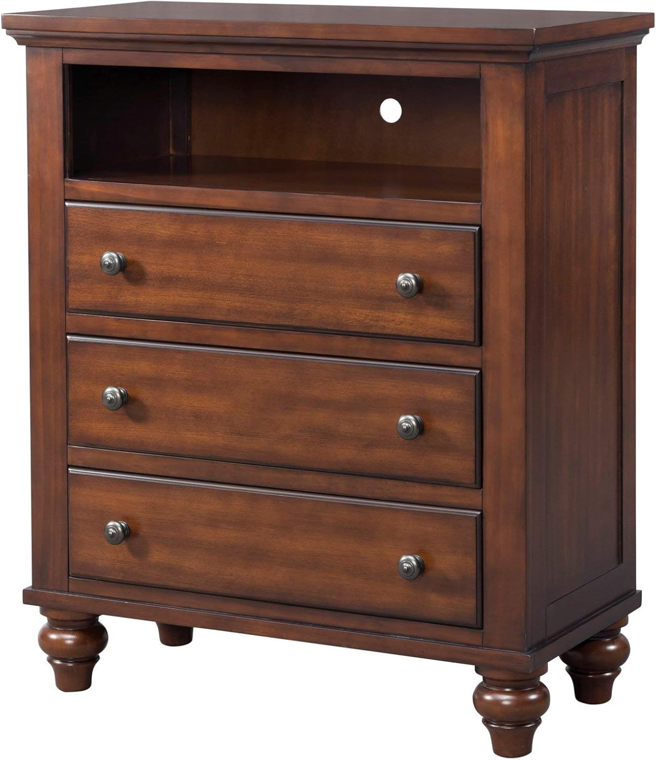 Amazon Com 3 Drawer Cabinet Dresser With Open Top Shelf Sturdy