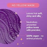 Fanola No Yellow Mask 350ml Anti-Yellow Blonde Hair Neutralizer Pre-Lightened view 4
