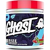 GHOST Size Muscle Builder Dietary Supplement - Cherry Limeade, 30 Servings – Support Muscle Growth & Strength Building for Men & Women - Creatine & Betaine - Free of Sugar & Gluten