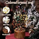 Vicloon 7 Chakra Crystal Tree, Feng Shui Money Tree, Colorful Leaves view 5