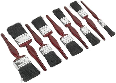 Sealey SPBS9 Pure Bristle Paint Brush Set 9 Piece