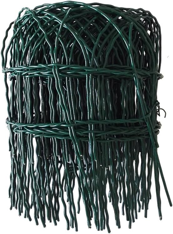 V Protek Garden Patio Plants Decorative Landscape Black PVC Garden Border Fence Lawn Edging Green 15''30"
