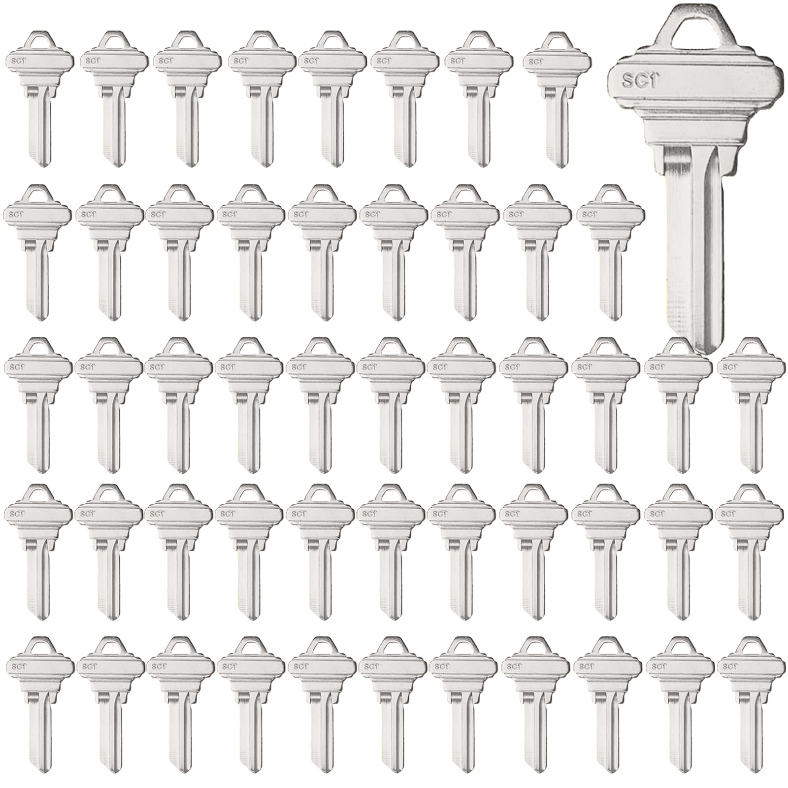 Schlage SC1 Key Blanks Pack of 50 Uncut Blank Keys