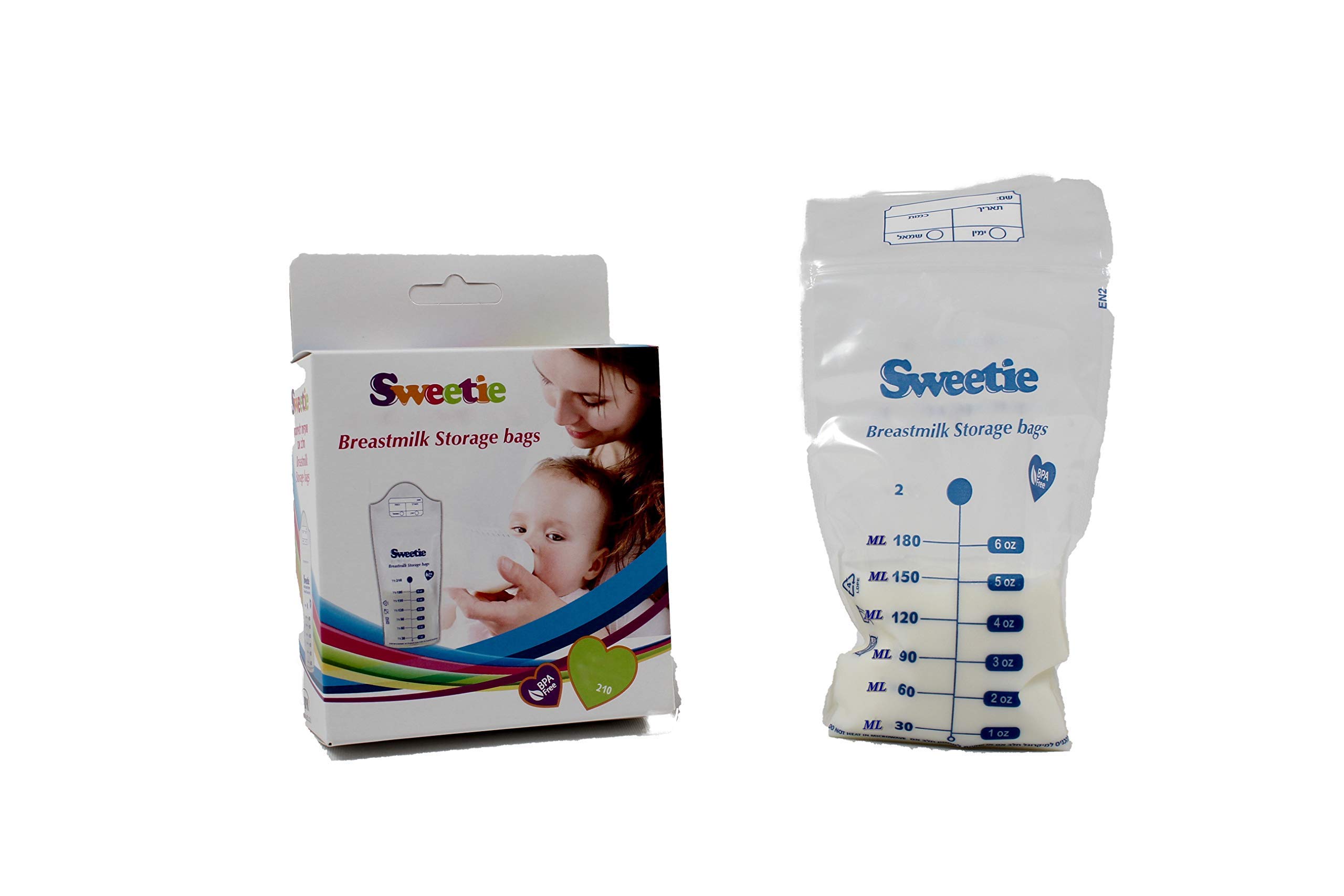sweetie Breastmilk Storage Bags 50 Units. 2 boxes of 25 pcs.