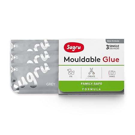 Sugru Formbarer Kleber - Familien- und Hautfreundliche Formel - Grau (3-pack)
