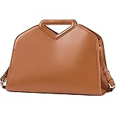 CHUNLI 16 Inch Laptop Bag for Women, Waterproof Tote Computer Bag for Work Business, PU Leather Briefcase Purses Handbag
