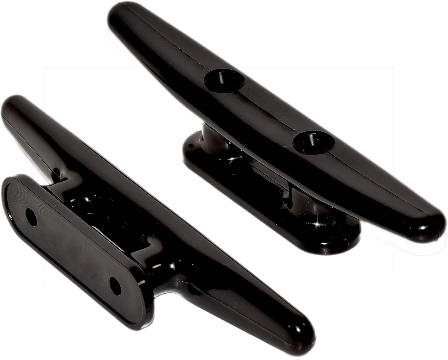QPURO Black Nylon Boat Cleat 4 Inch - Rope Cleat, Kayak Cleat, Tie Down, Boat Dock Cleats - Ideal for Marine, Deck, Nautical Decor (2-Pack) : Sports & Outdoors