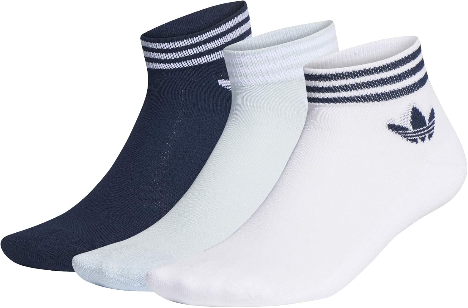 adidas Originals Trefoil Ankle 3 Pair Pack Socks 3538 Amazon.co.uk