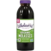 Wholesome Sweeteners Organic Blackstrap Molasses, Unsulphured, 16 oz