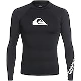 Quiksilver All Time Long Sleeve Rashguard Swim Shirt UPF 50+