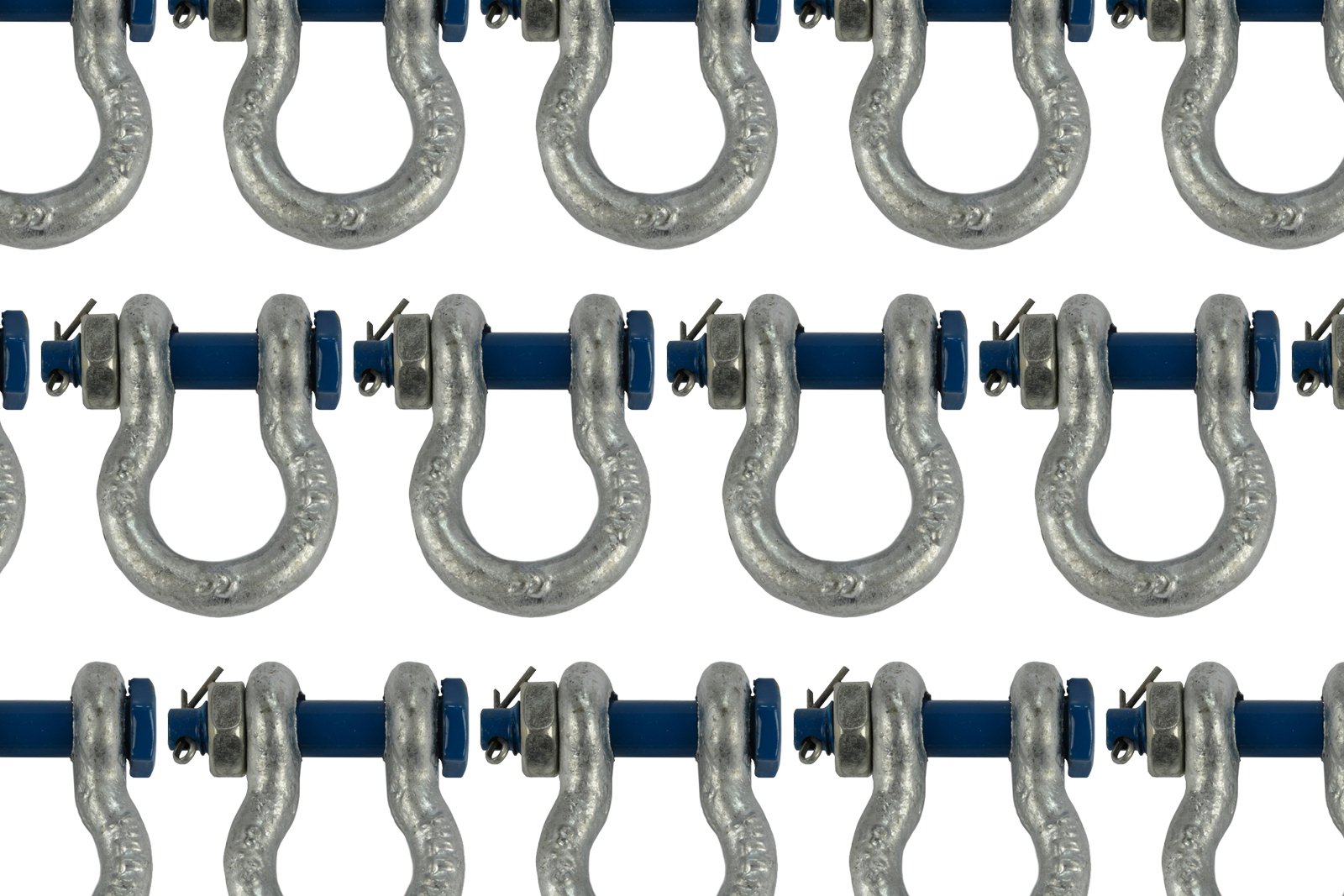 TEMCo 25 Lot 3/8" 1 TON D Ring Shackle Screw Pin Clevis Safety Bolt G2130 Style