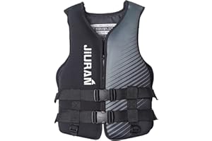 huraty Adult Kayaking Vest with Leg Straps, Quick-Dry Swim Vest Jacket for Boating Fishing Surfing, Neoprene Youth Swim Jacket