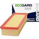 ECOGARD XA6093 Premium Engine Air Filter | Fits 2010-2017 Audi Q5, A5 Quattro 2.0L; 2013-2016 allroad, A4 allroad 2.0L; 2008-2016 A4 1.8L; 2012-2016 A5 1.8L