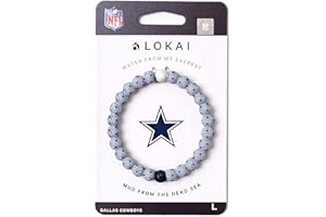 Lokai NFL Football Collection Beaded Bracelets for Men & Women - Silicone Jewelry Beaded Friendship Bracelet for Women & Men - Sports Team Gear, Apparel & Accessories