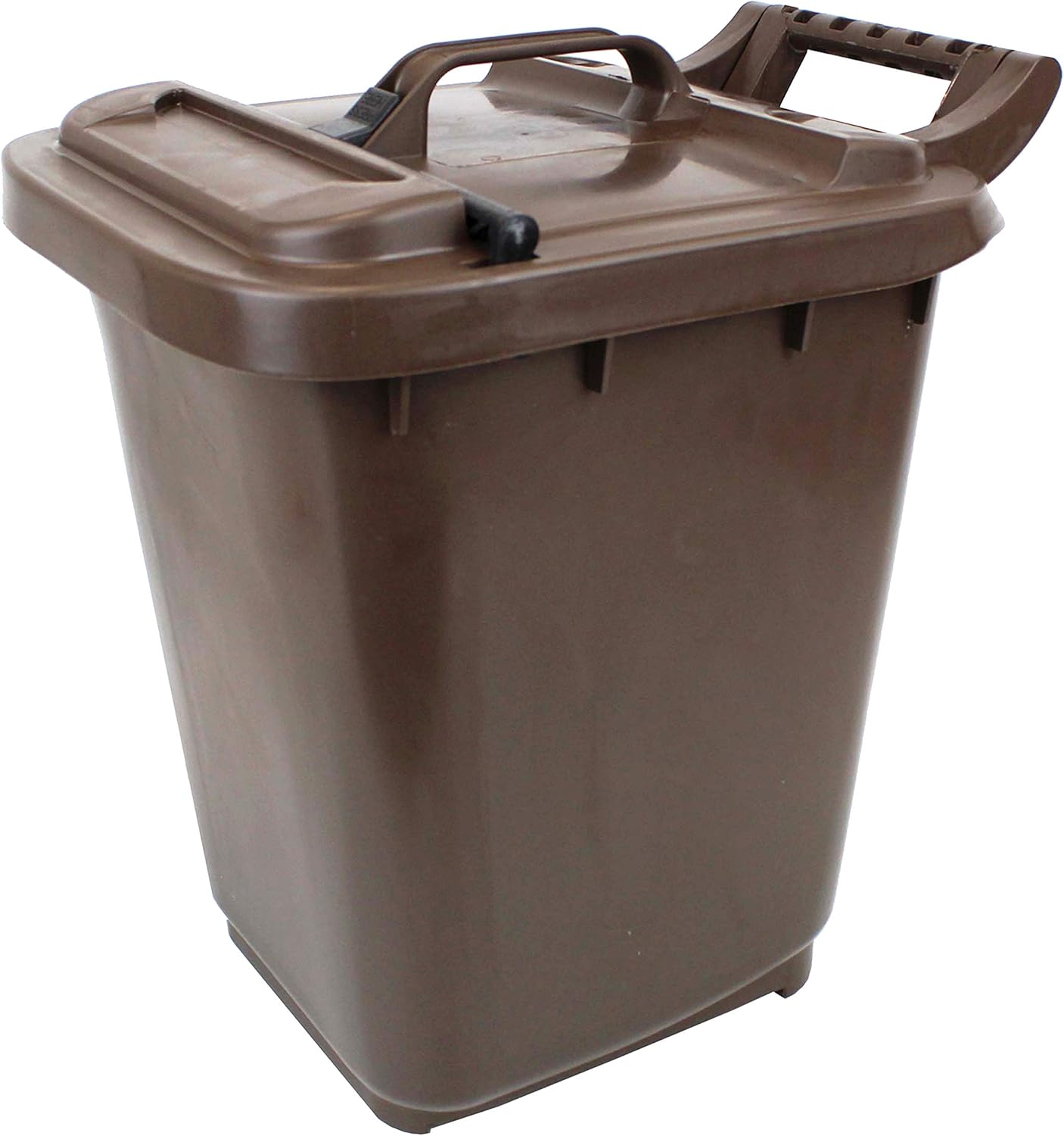 AllGreen Kerbside Compost Caddy with Locking Lid Brown for Food
