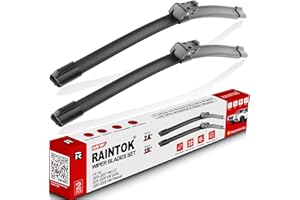 RAINTOK 24" 19" Windshield Wiper Blades Replacement for Volkswagen VW Jetta 2011-2019 Passat 2012-2018 CC 2013-2017 Original Factory Quality Front Wipers Blade Set for My Car - (Pack of 2)