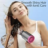 DEWILY Hair Dryer Travel 1800W Foldable Ionic Fast Dry Compact for Curly view 5