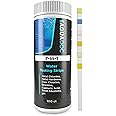 AquaDoc Pool Test Strips - 100 Spa and Hot Tub Test Strips for Pool Water Testing Kit for pH, Chlorine, Hardness, Bromine, Cyanuric Acid, Alkalinity