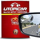 Blind Spot Convex Car Mirror - Rearview Accessories for Car Interior - Automotive Blindspot Mirrors for Larger Image and Impr