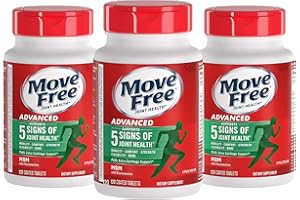Schiff Move Free Advanced Tablets Plus 1500mg MSM - 120 Coated Tablets, Pack of 3