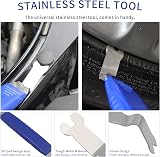 Wetado 9pc Auto Trim Removal Tools Kit Car Panel Fastener Remover Blue view 5