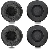 Ear Cushions for Plantronics Headset, 50mm Replacement Headphone Earpads Covers for Plantronics HW251N 510 520 Blackwire 3210 3220 3310 3320 Jabra PRO 920 930 9450 Biz 1500 1900 2400II-4 Pack
