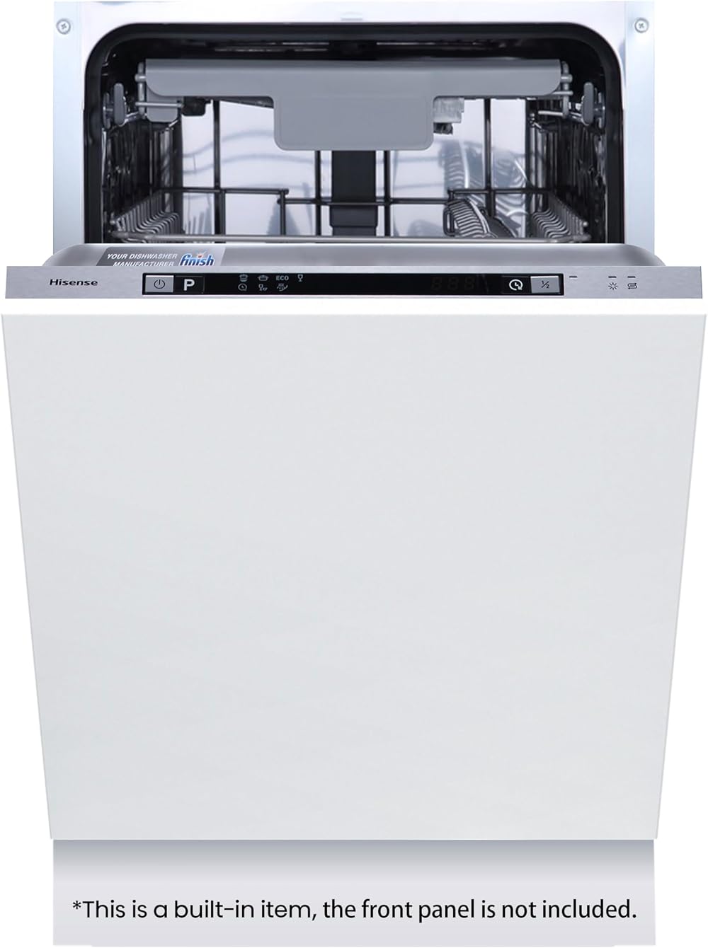 Hisense Slimline Dishwasher 10 Place White 30 Min Quick Wash Energy E