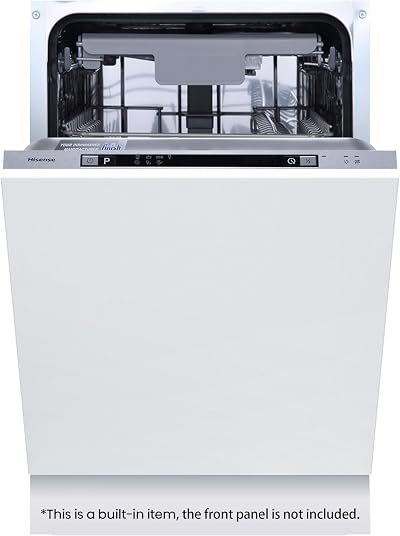 Hisense Slimline Dishwasher 10 Place White 30 Min Quick Wash Energy E