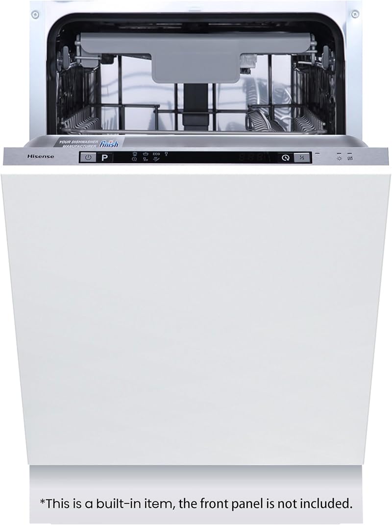 Hisense Slimline Dishwasher 10 Place White 30 Min Quick Wash Energy E