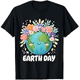 Earth Day Shirt Cute & Floral Planet Earth Day 2026 T-Shirt