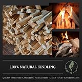 Log Barn Kiln-Dried Kindling Wood 13kg 6 x 15l Bags for Fires view 2