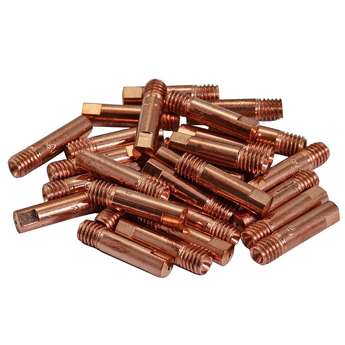 RIVERWELD MAG MIG Contact Tips 0.9mm 140.0177 M6x25mm Copper for 15AK MB15 Co2 Welding Torch Pack of 50