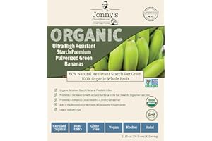 Jonnys Good Nature Organic Ultra High Resistant Starch Premium Green Banana Flour | On Average [10x's] More Prebiotic Fiber Per Gram Than Other Green Banana Flours On The Market | 42 Servings