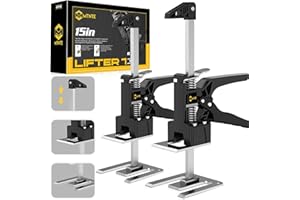 Mtnte Labor Saving Arm Jack Handle 15 in Lever Arm Lifter Drywall Lift for Wall Tile Locator, Multi-Function Height Adjustment, Door Panel, Cabinet Jack Board Weight 365lb, Lift Range 9.8in