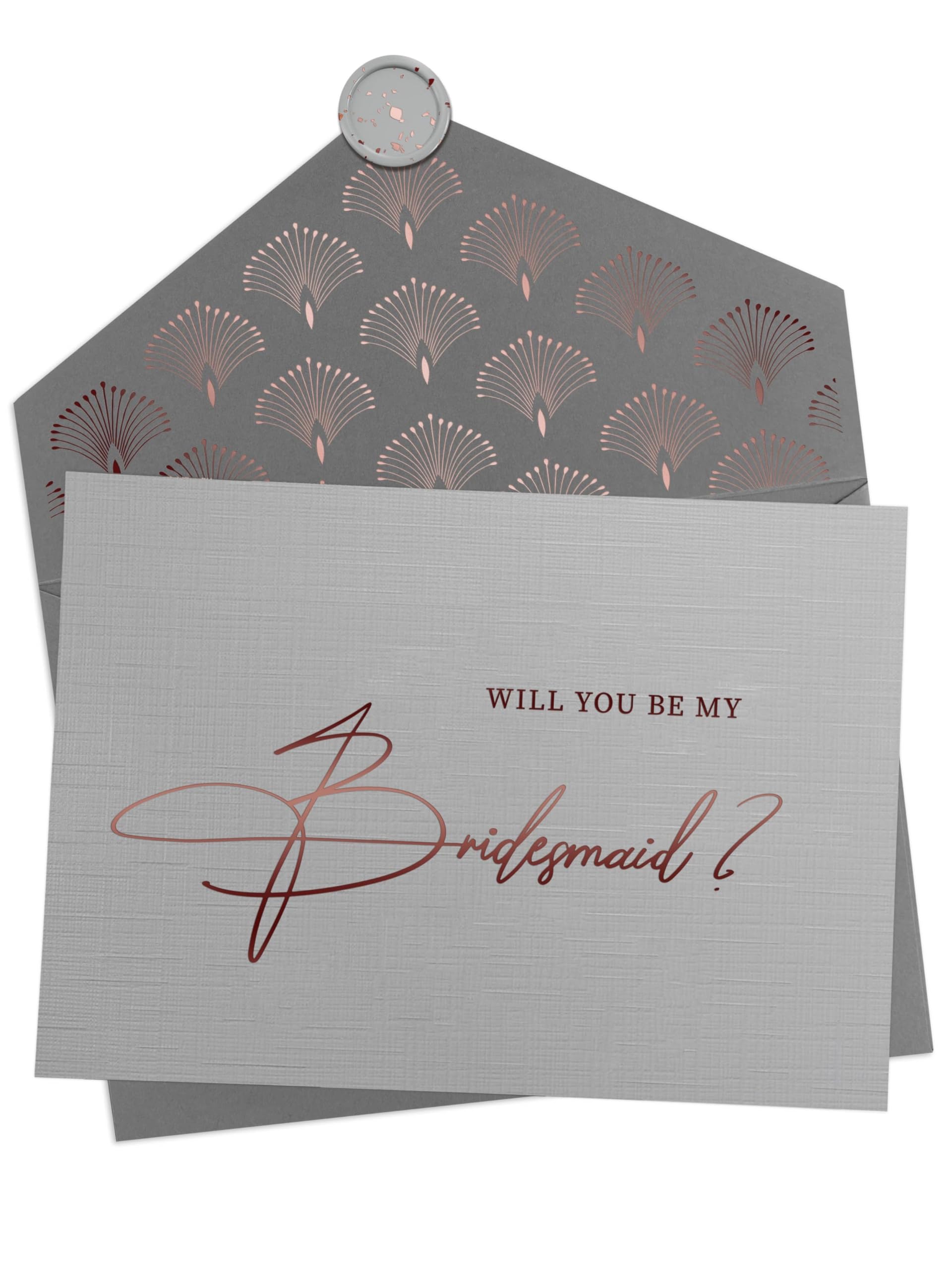 Joli Coon 5 Will you be my bridesmaid cards with envelopes and wax seals - Bridesmaid proposal cards