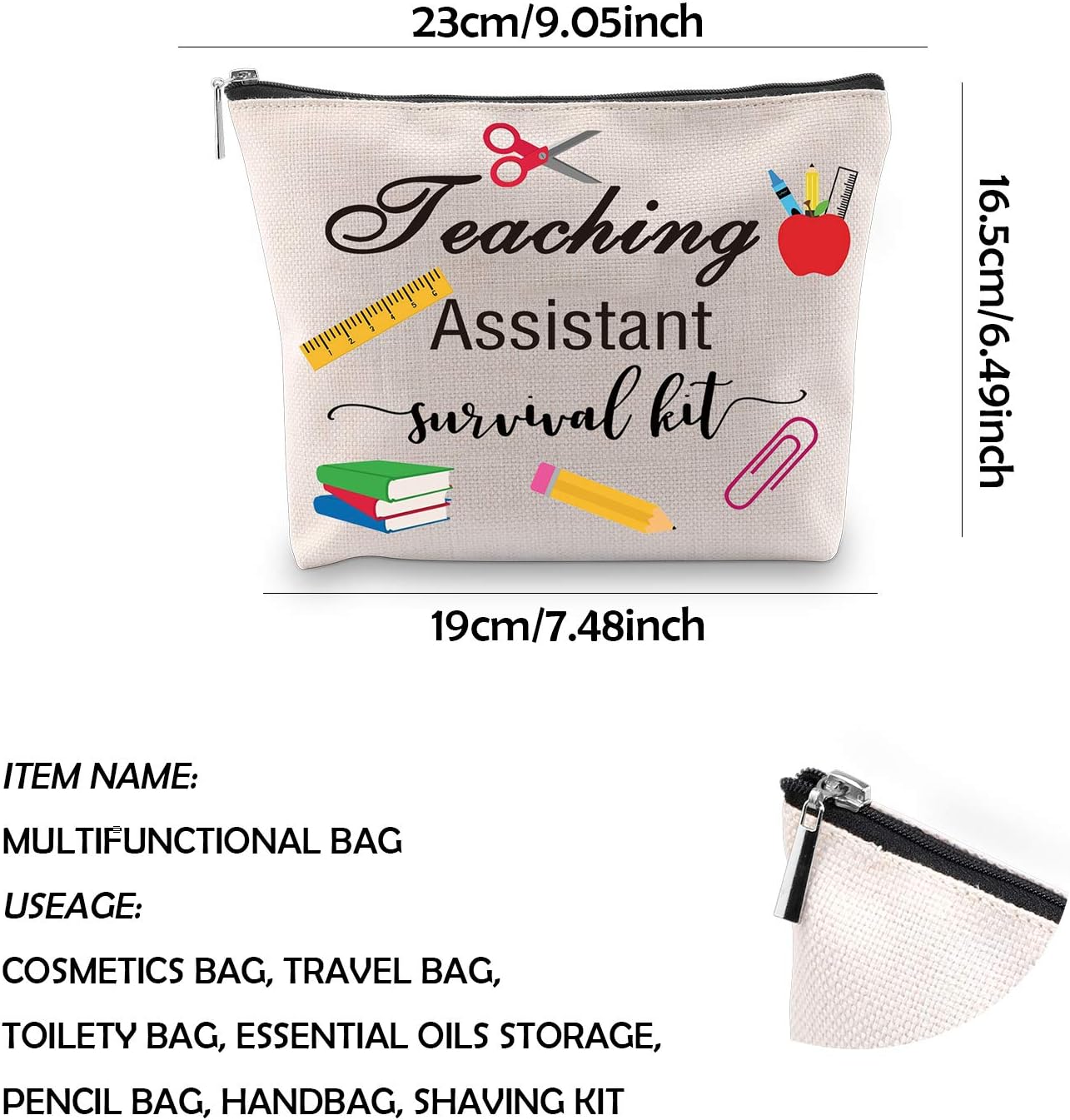 Teaching Assistant Survival Kit Teaching Aid Travel Accessories Toiletry Bag Makeup Bag (Teaching Assistant Bag EU) - Image 3