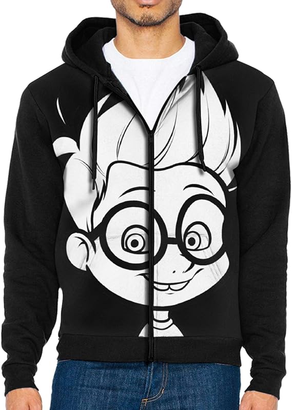 Amazon Co Jp ファッション メンズ ジャケット パーカー ジッパー T シャツ長袖春秋冬のコートは通勤 通学 運動メンズ コート カンガルー ポケットを Mr Peabody Sherman天才犬ピーボ博士 印刷します 服 ファッション小物