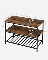 VASAGLE Kitchen Shelf with Large Worktop 60 x 120 cm 3-Tier view 3