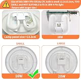 Akynite GR10q 4-Pin 16W CFL Bulb 3500K 950LM Small 13.3x13.3cm Non-Dimmable view 3