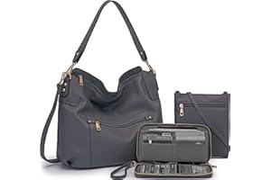 IDESORT Large Crossbody Bags Ladies Shoulder Handbags Purse and Wallet Set for Women Totes Hobo Purses