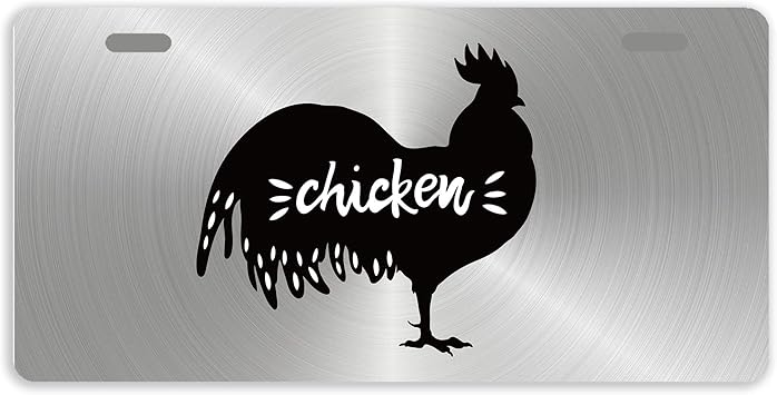 Amazon Com Eprocase License Plate Cover Chicken Silhouette