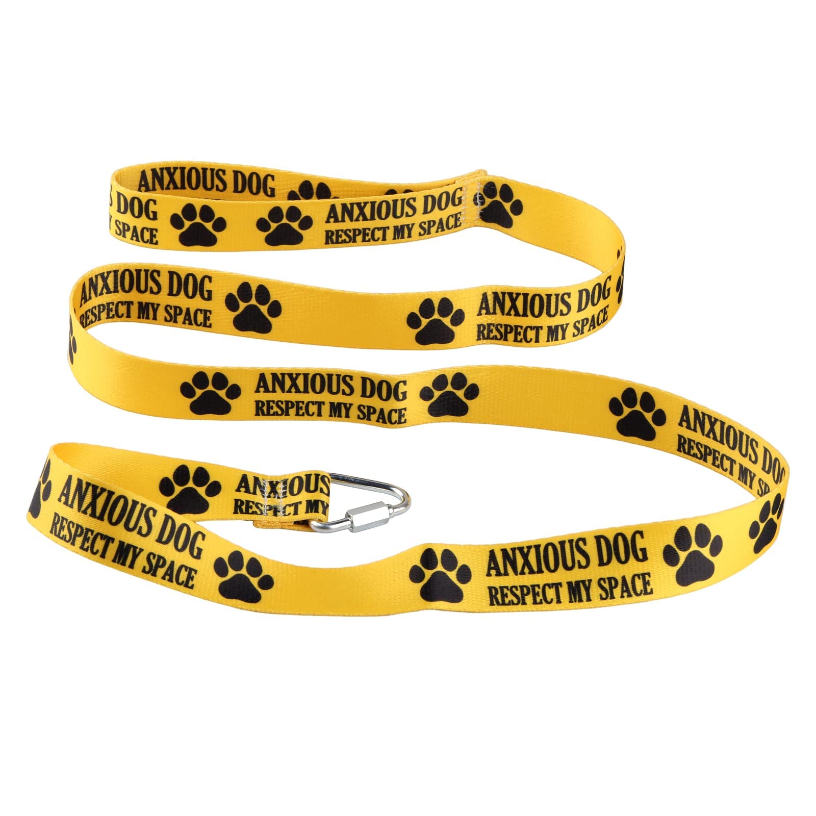 Funny Anxious Dog Leash - Respect My Space Walking Training Leash - Pet Lover Gift (Yellow)