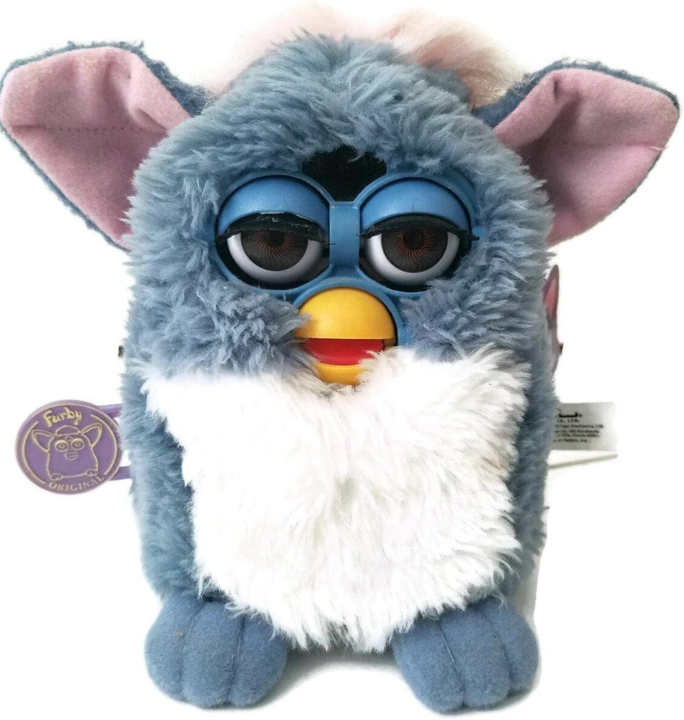 Furby Model 70800 Blue/Gray with White Belly Electronic Furbie by